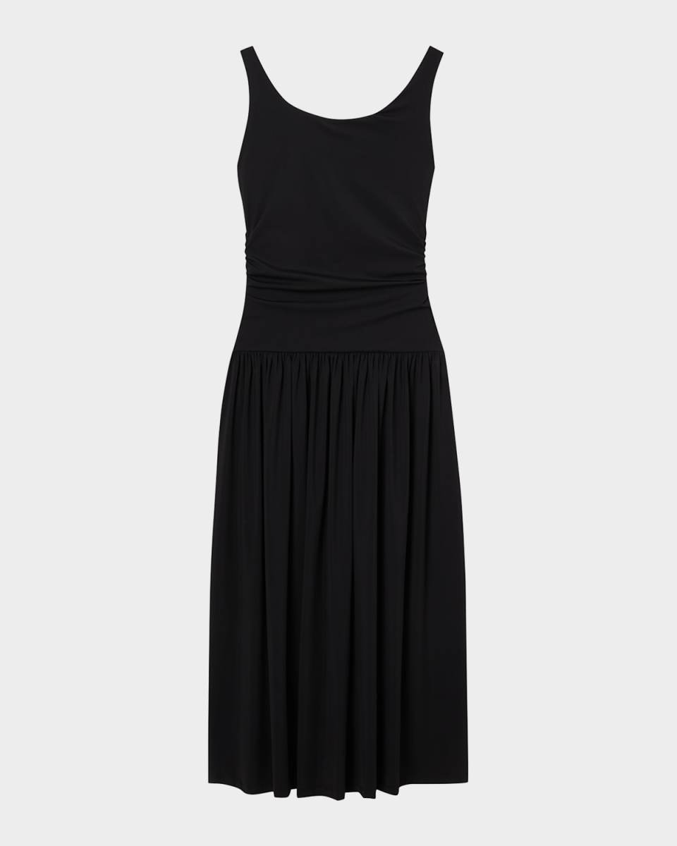 Off-Shoulder Drop-Waist Maxi Dress
